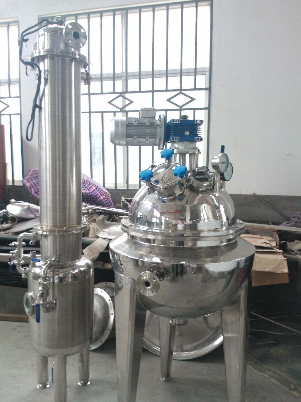 Falling Film Stainless Steel 316 304 Vacuum Evaporation System Evaporator
