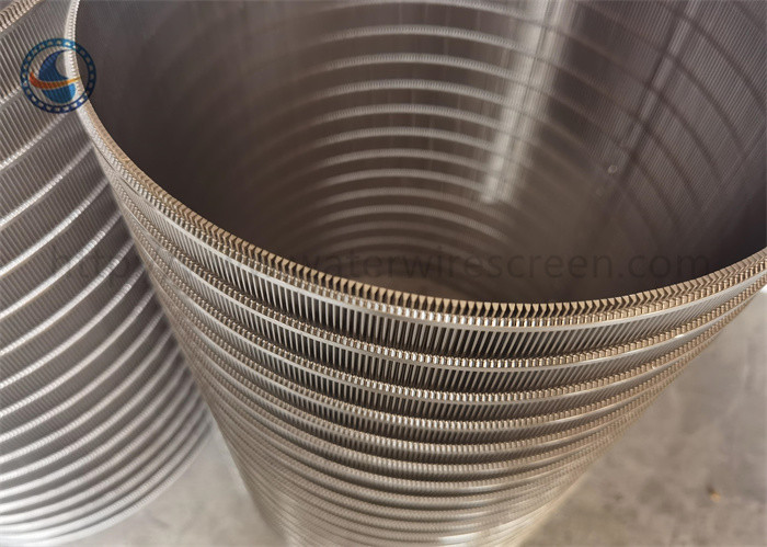 Stainless Steel 321 Wound Slot Johnson Vee Wire Screen Cylinder For Strainer