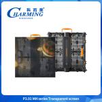 3840Hz Transparent Video Glass Screen 500*500mm Advertising Led Billboard P3.91