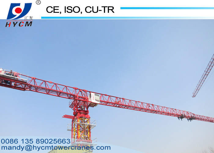 12T 50m Freestanding Height Topless Tower Crane Series with Slewing Motor and Inverter
