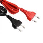 1m Vde Eu electrical 2.5A 120V/220V/240V 2 pin AC power cord cable standard