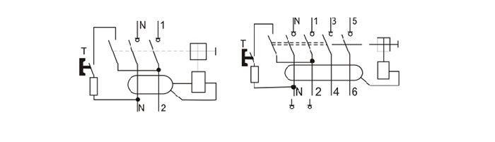100a RCCB residual current circuit breaker for civil house