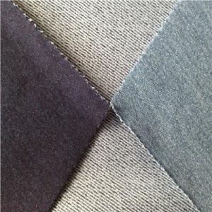 Quality indigo stretch denim for knitted jeans wholesale