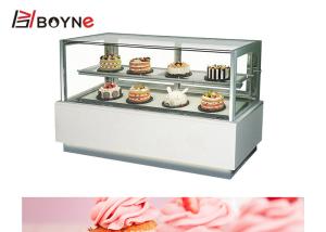 Quality 2 Layer Sweety Dessert Showcase With Marble Base LED Interior Lighting wholesale