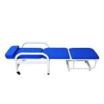 Aluminum Alloy Hospital Folding Chair Bed , Medical Accompany Chair