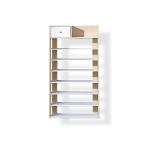 NC Painting MDF Wooden Storage Shelf 7 Layers 140cm Height For Saving Space