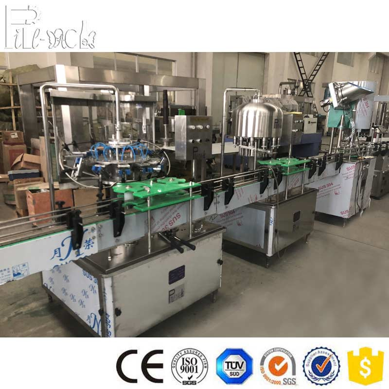 2000BPH Monoblock Mineral Rinsing Filling Capping Machine Linear Type