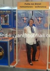 Quality Zipper Magnetic Transparent Plastic Door Customized Anti Dust Secure Door wholesale