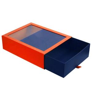 Quality Thin Rectangle Slid Gift Packaging Boxes With Paperboard Liner wholesale