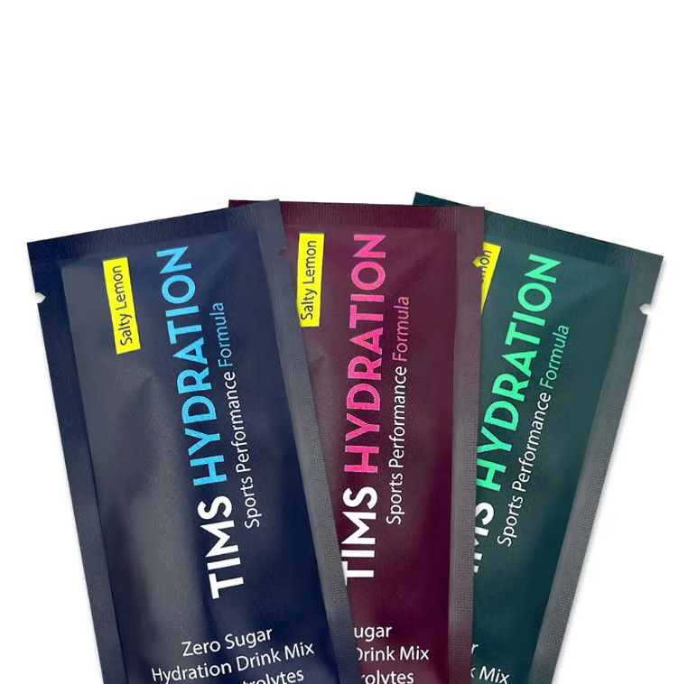 Custom Printed Heat Seal Sample Sachet Packaging Flat Pouch Three Side Seal Bag