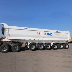 Quality Mahler Type 6 Axle Rear End Dump CIMC Bulk Tipping Trailer wholesale