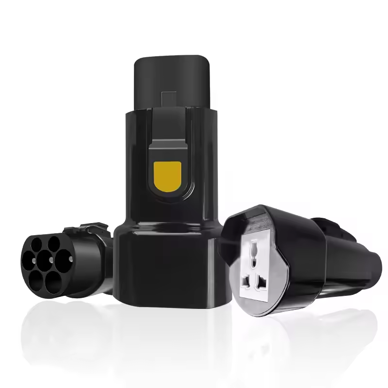 Qiaoyi GBT to Type2 22kw 380v AC Inlet Adapter for Electric Vehicles 32A Charging Connector Outlet Plug ev charger adaptor