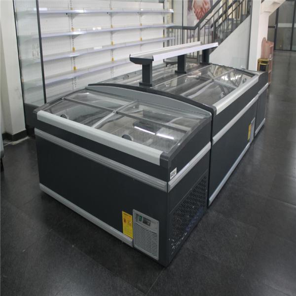 Sliding glass door display freezer/ Supermarket island freezer