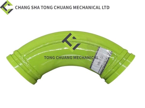 Sany And Zoomlion Concrete Pump Truck Parts End Specific Bend Pipe 125 * R275-90