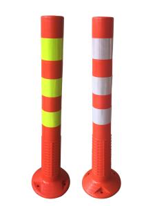 Quality 30inch Orange Road Safety Warning Post Flexible Traffic Pole wholesale