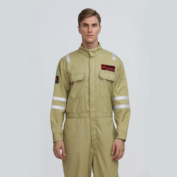 Aramid Flame-Resistant Coveralls Customized For Petroleum Refining And Chemical