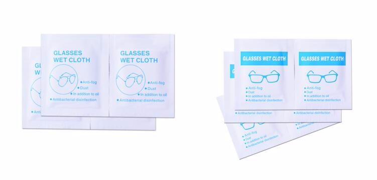 Food Grade Aluminum Foil Laminated Paper Bags for Glasses/Screen/Lens Cleaning Wipes