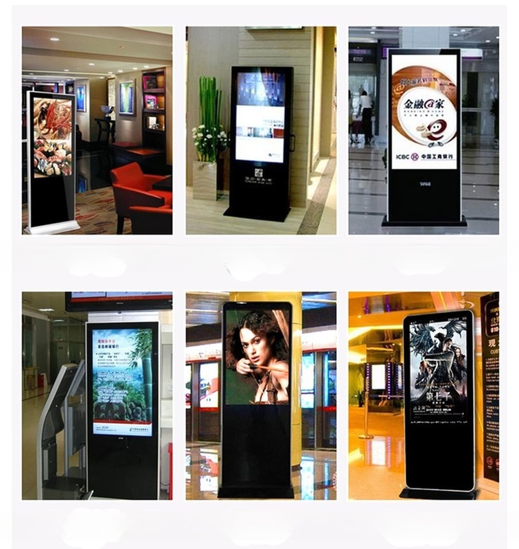 43" inch floor stand TFT LED LCD capacitive multi touch kiosk self-service terminal PC with embedded Android or Win10/11 PC