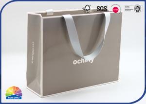 Quality Pantone Printed Clothes Shopping Bags Glossy Paper Customized Logo wholesale