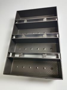 Quality PTFE Al Alloy Baguette Cooking Bread Mold Loaf Pan Set wholesale