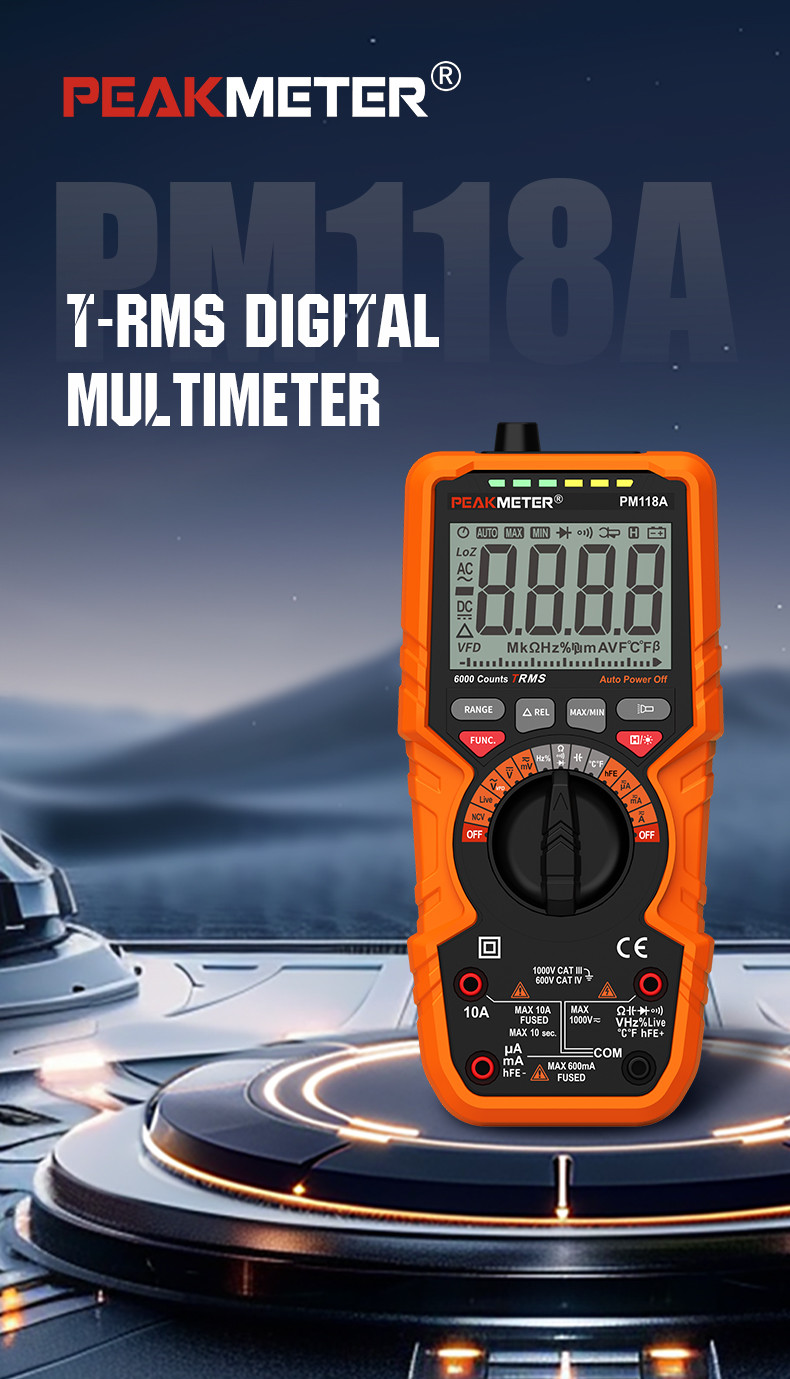 Manual And Auto Range Digital Meter Voltmeter AC DC Digital Multimeter MAX And MIN Measurement NCV Function