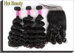 18 Inch Brazilian Human Hair Bundles / Brazilian Deep Curly Hair