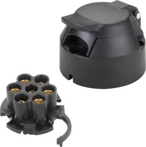 Quality Commercial Round Trailer Light Plug Chassis Mount Polyamide Brass Material wholesale