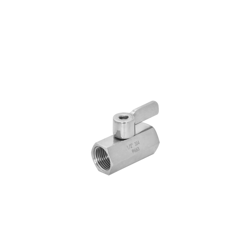 (F/F) Threaded Reduce Bore Mini Ball Valve with Stainless Steel Handle