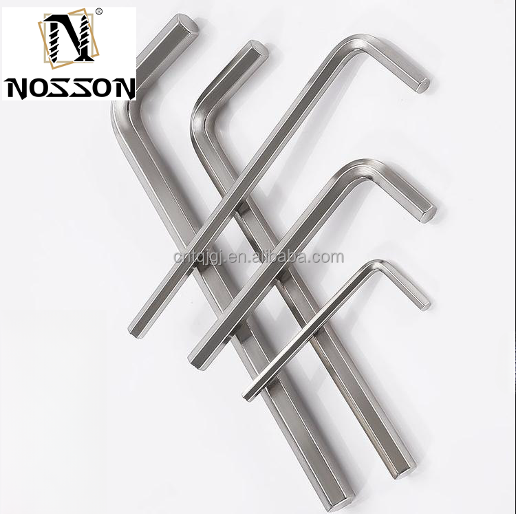 Chrome-plating Allen Hex Key Z and L Type Wrench 1.5mm 2mm 2.5mm 3mm 4mm 5mm 6mm 8mm 10mm for OBM Support Taily OEM Silver