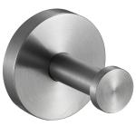 Stainless Steel Single Robe Hook Chrome Satin Bedroom Wall Mount Coat Hanger