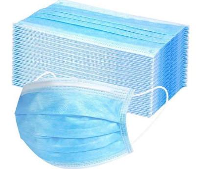 Ultrasonic Welding 3 Ply Face Mask , High Filtration Efficiency Earloop Face