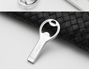 Quality Bottle Opener Shape Metal USB Stick 64GB 128GB UDP 2.0 15MB/S wholesale