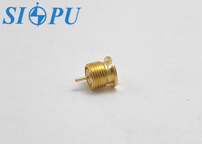 Microstrip MCX Female RF Connector Threaded Mounted