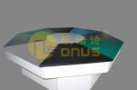 White color epoxy resin science lab countertops resist moisture for scientific