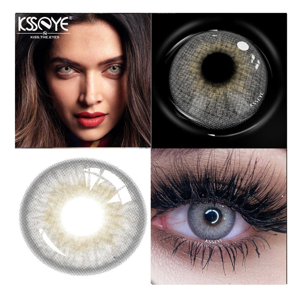 KSSEYE Yearly Color Eye Lenses Soft Circle Cosmetic Contacts 14.20mm