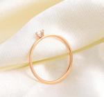 Fashion Jewelry Diamond Wedding Rings Stainless Steel Diamond Ladies Ring 24K