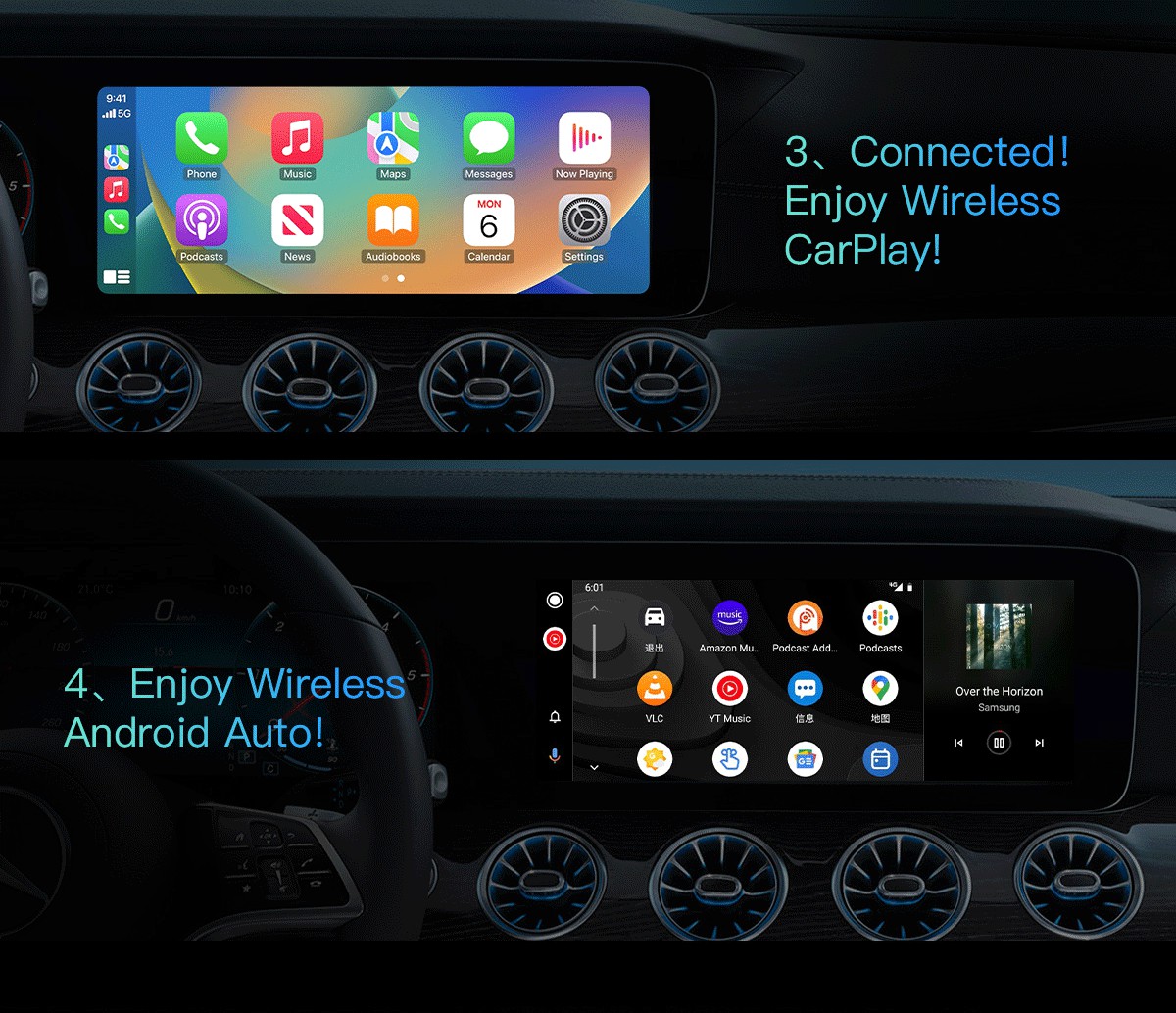 Upgrade to the Latest Technology Wireless CarPlay Ai Box for Volvo Ford Benz VW KIA