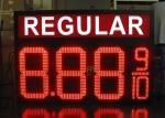 Gas Stations Digital LED Moving Message Display , LED Oil Price Sign 8'' 10" 12"