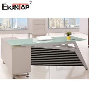 Quality OEM Contemporary Glass Office Desk Redefine Your Workspace With Modern Elegance wholesale