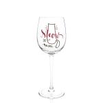 Novelty Applique Creative Festive Glass Cat Theme Wine Glass Gift