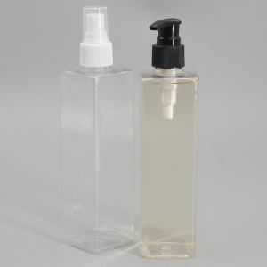 Quality 300ml Clear Square Plastic Packaging Bottle For Hand Sanitizer wholesale