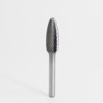 SH Flame Shape Best Carbide Burr for Steel Single Cut 6mm Shank Grade YG6/YG8