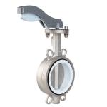china factory wholesale wafer butterfly valve with handle operated