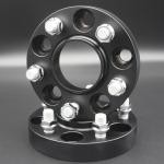 25mm Forged Aluminum Hub-centric Wheel Spacers Anodize Black for FORD Mustang