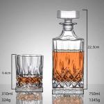 Glass Metal Type Lead-Free Crystal Decanter Whiskey Tumblers for Any Occasion
