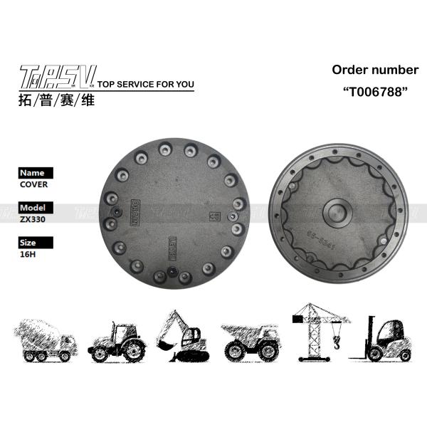 2045031 Dealed Bag ZX330 Excavator Travel Drive Gear Cover Box With Black Color