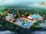 Customized Amusement Water Park Fiberglass Water Slide Aqua Park Design