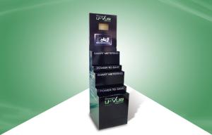Quality Logo Promotion 3 Tier Cardboard Counter Display Stands With Screen wholesale