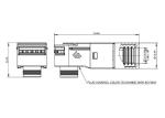 DIN EN60529 LV215 Single Pin Electrical Connector For Battery Pack