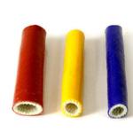 E Glass UL Fireproof Silicone Rubber Fiberglass Sleeving